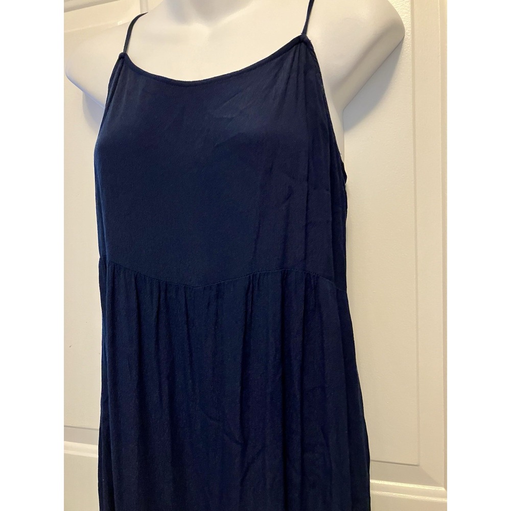Madewell Jumpsuit Wide‎ Leg Pants Size 8 Medium Navy Blue Women’s Boho Beach